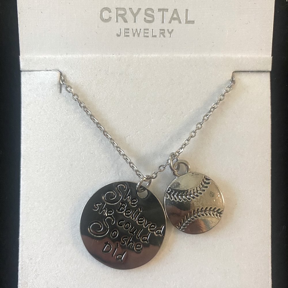 Softball Necklace
